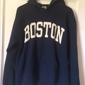 Boston navy hoodie