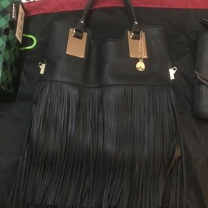 Large fringe purse
