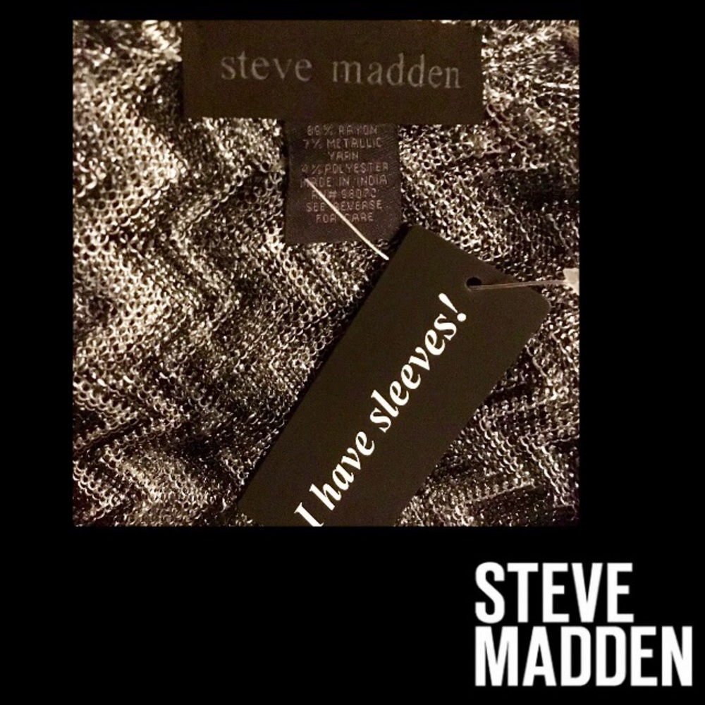 STEVE MADDEN  Metallic Chevron Wrap w/Sleeves - Picture 6 of 7