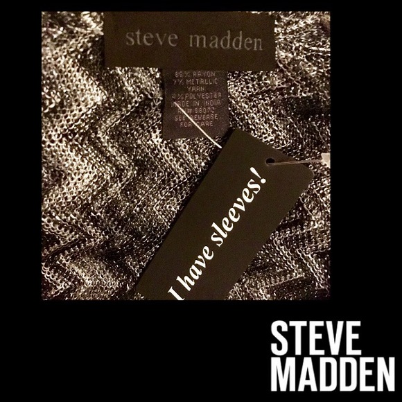 STEVE MADDEN  Metallic Chevron Wrap w/Sleeves - Picture 6 of 7