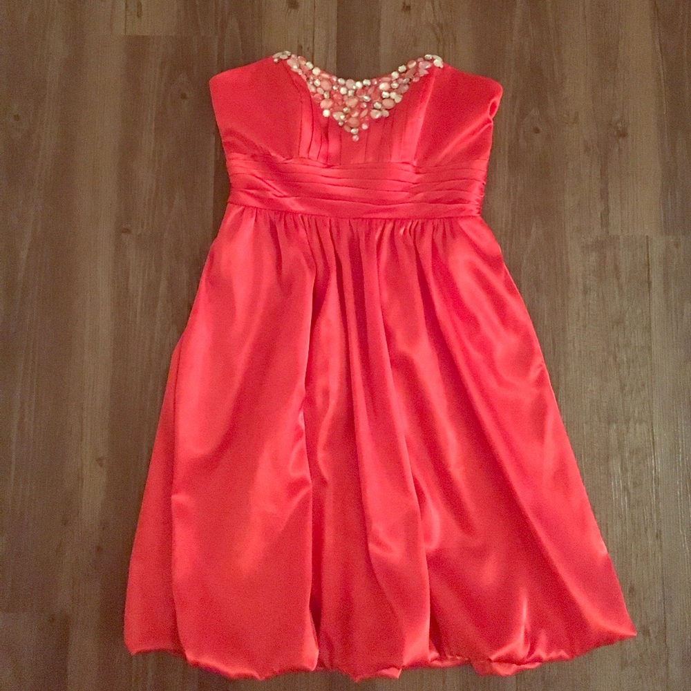 Coral Red/Orange Cocktail Dress 💥❤️💎