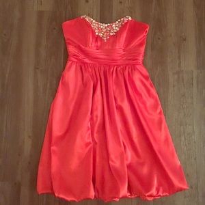 Coral Red/Orange Cocktail Dress 💥❤️💎
