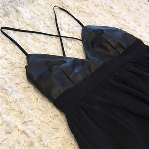 Black floor length dress maxi