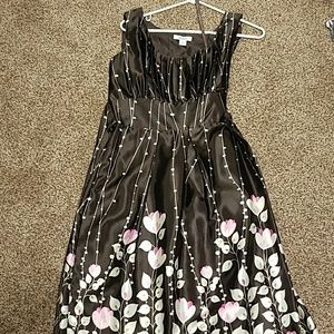 Beautiful brown and pink floral dress