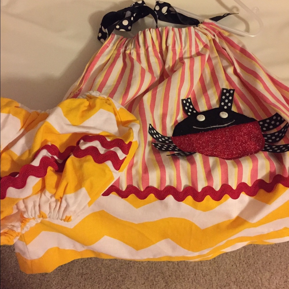 Homemade pillow dress with bloomers