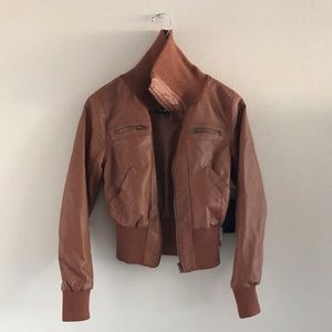 Faux Leather Moto