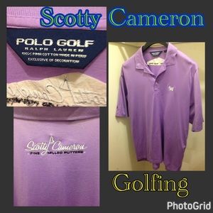 Mens golfing Shirt. Scotty Cameron