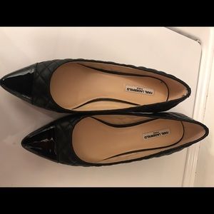 Karl Lagerfeld black wedge shoes