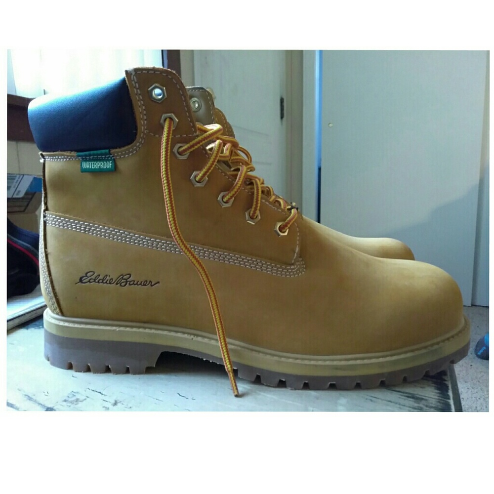 NEW Mens Eddie Bauer Waterproof Hiking Boots