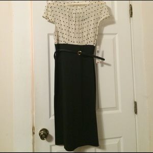 Sexy polka dot work dress