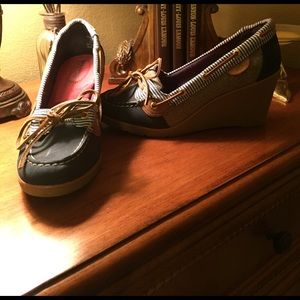 Sperry Top-Sider wedge heels. Worn once.