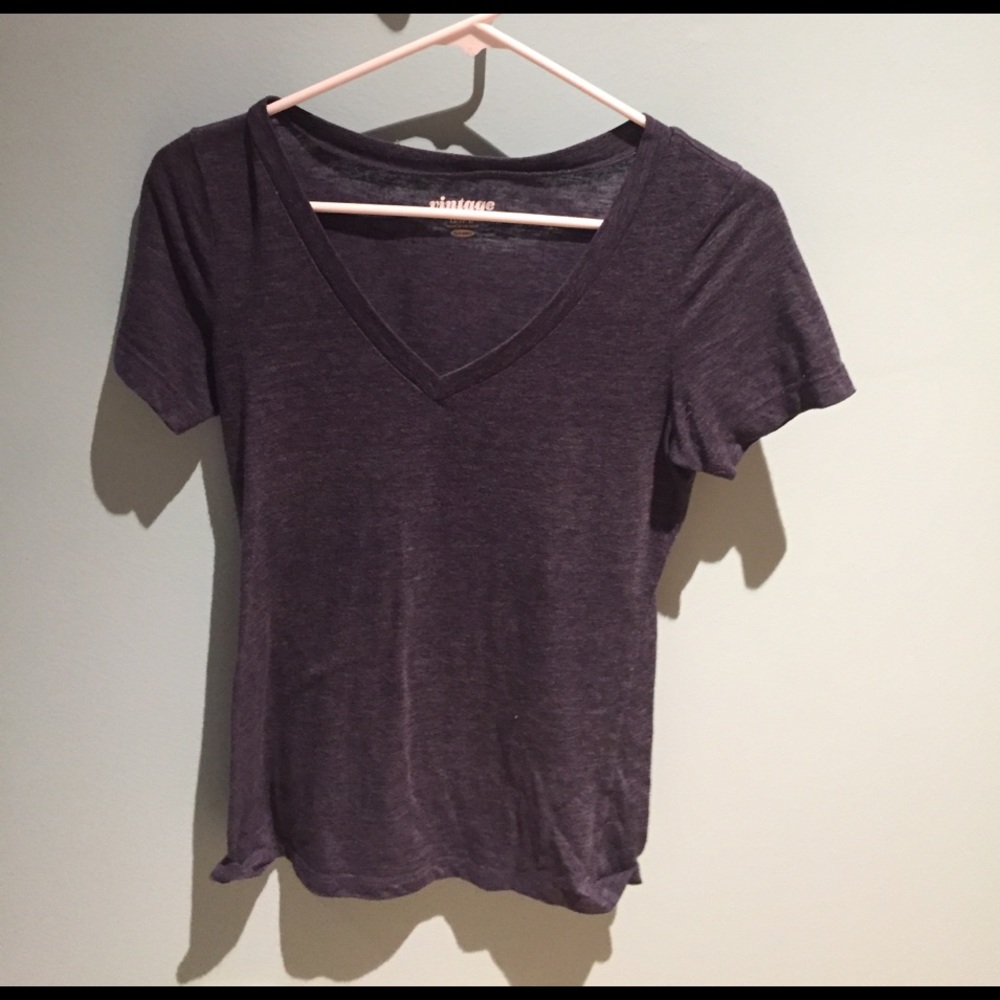 Navy Blue V-Neck T