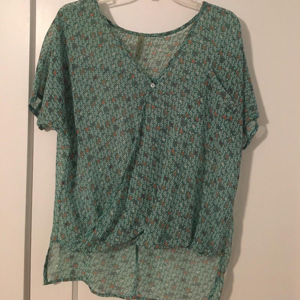 Hi/low blouse
