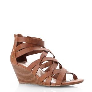 Hiighfiv Gladiator Wedge Sandals