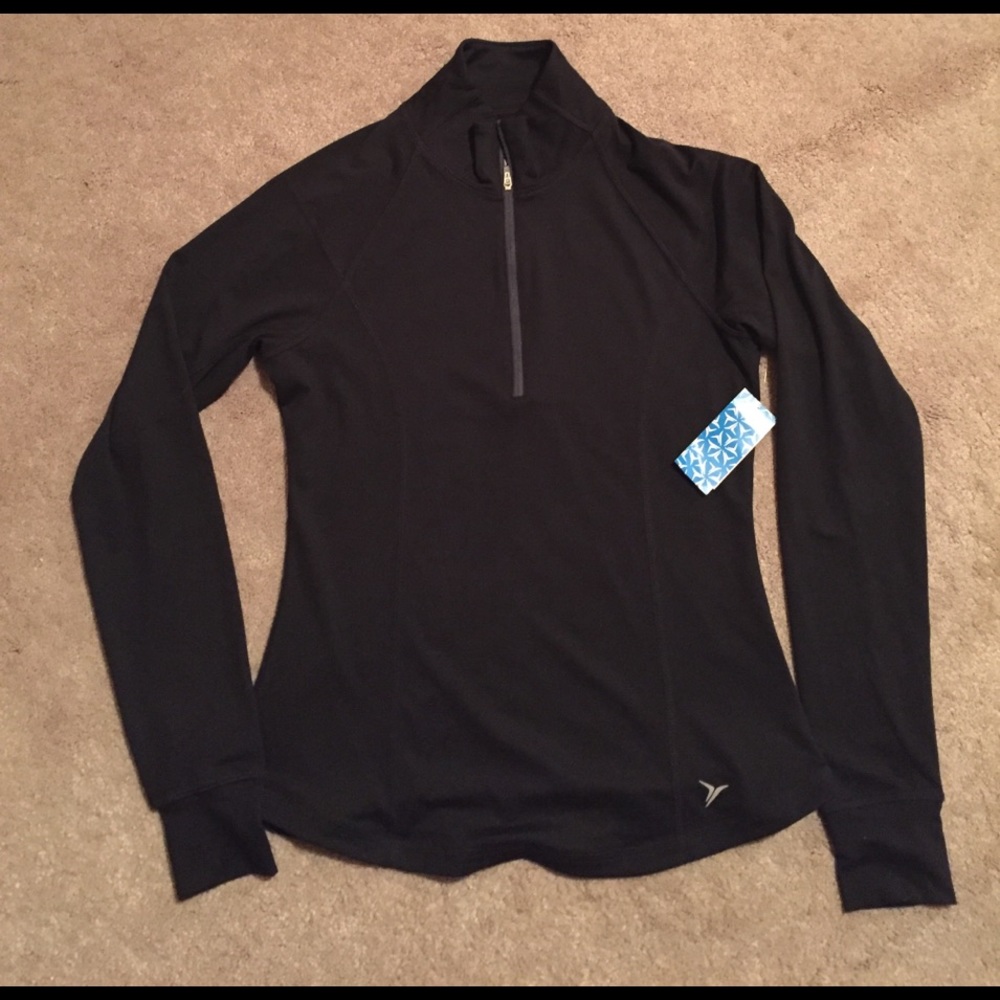 Old Navy Black Zip Up Performance Pullover Size S