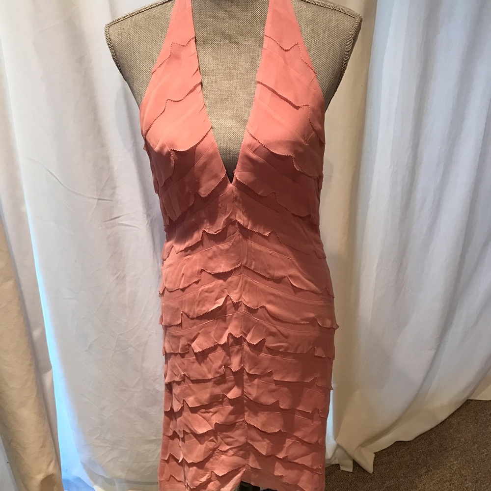 Size 8 BCBG MaxAzria Ethereal Soft Pink Dress