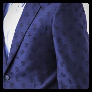 Alexander McQueen Skull Jacquard three piece suit