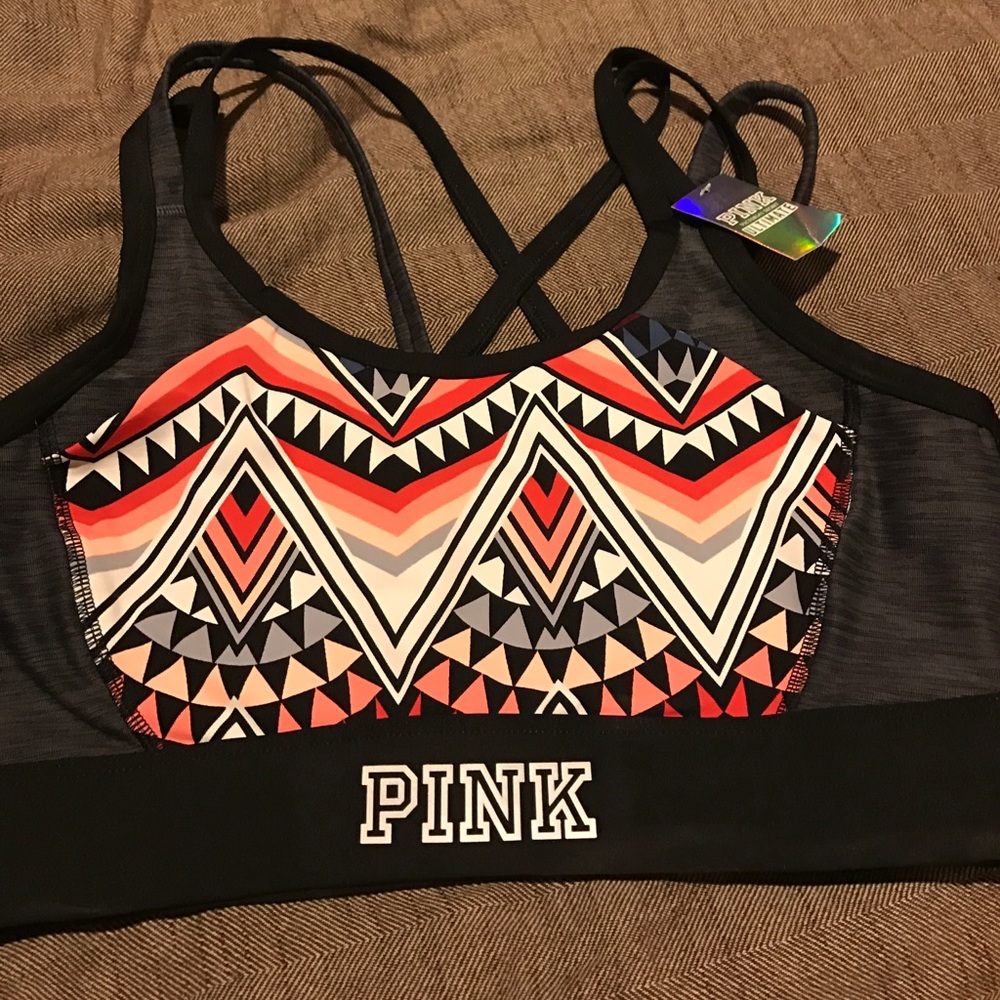 Pink medium sports bra NWT