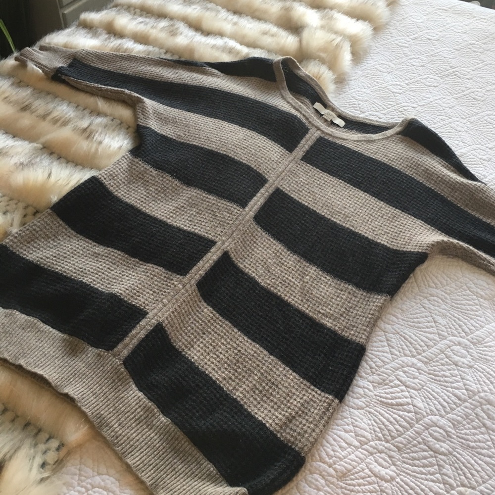 Long stripe sweater