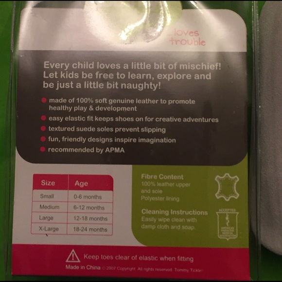 New with tags TOMMY TICKLE SOFT SOLE LEATHER SHOE - Picture 5 of 5