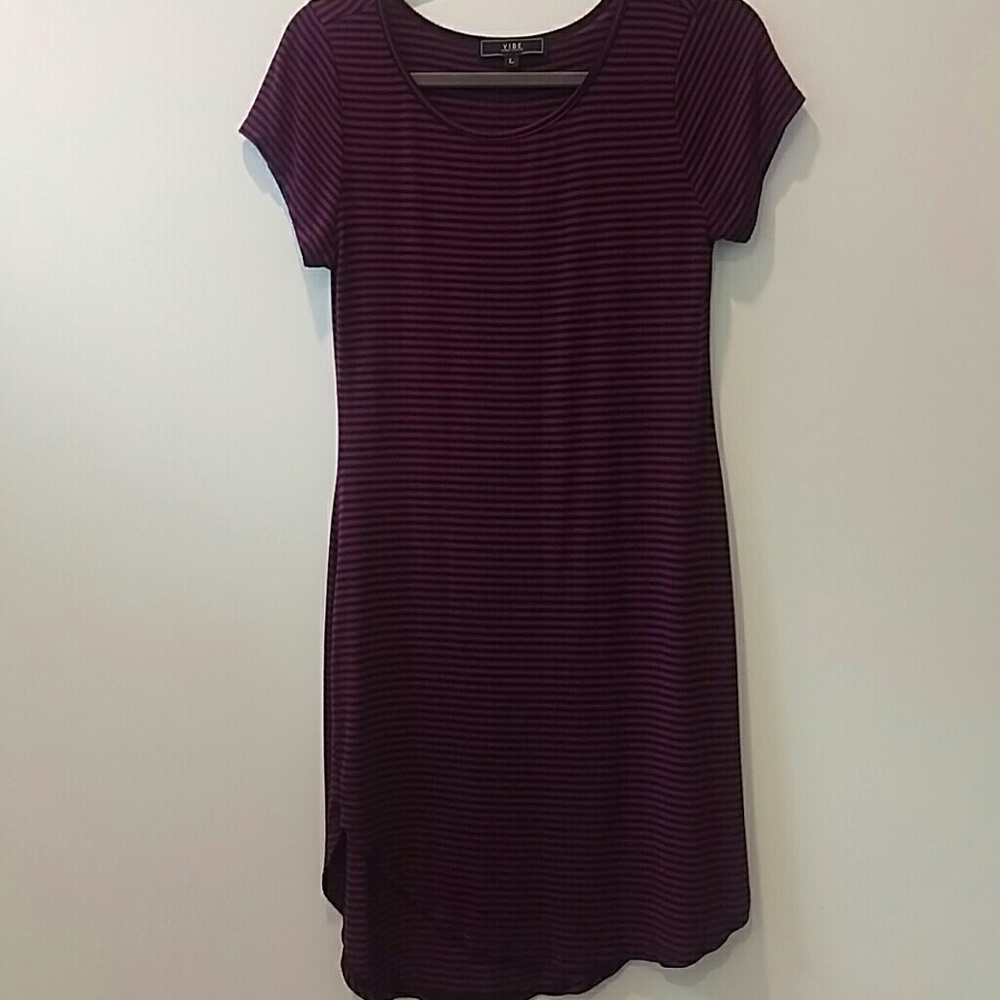 Super soft striped mini dress!