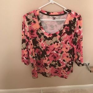 St. John's bay 3/4 sleeved top like new 2x St. John's bay 3/4 sleeved top like new 2x