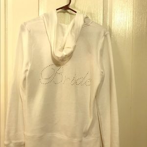 White Bride Zip Up Hoodie