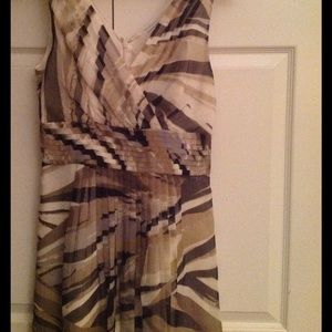 Banana Republic printed fit and flare dress NWT