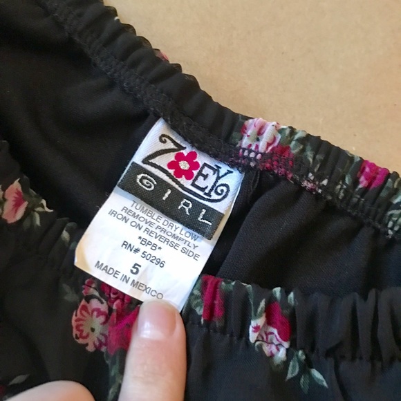 Zoey Girl Chiffon and Satin Floral Maxi Skirt - Picture 3 of 4