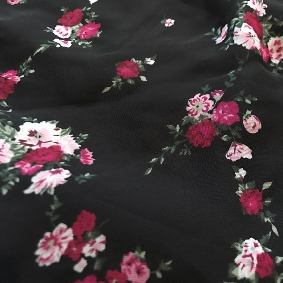 Zoey Girl Chiffon and Satin Floral Maxi Skirt - Picture 4 of 4