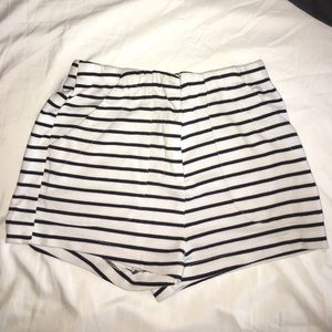 High Waisted Striped Shorts