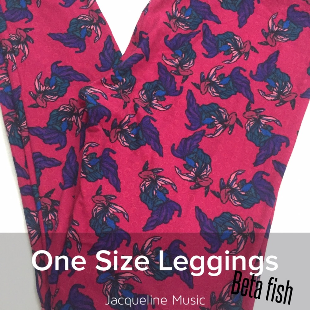LuLaRoe OS leggings  *beta fish*