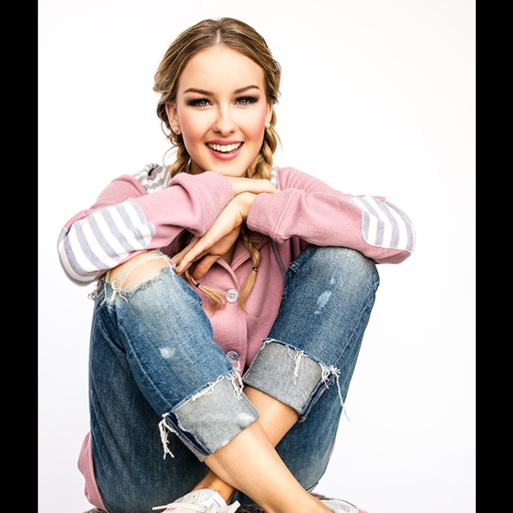 Evys Tree Dusty Rose Ashley button up hoodie - Picture 8 of 8