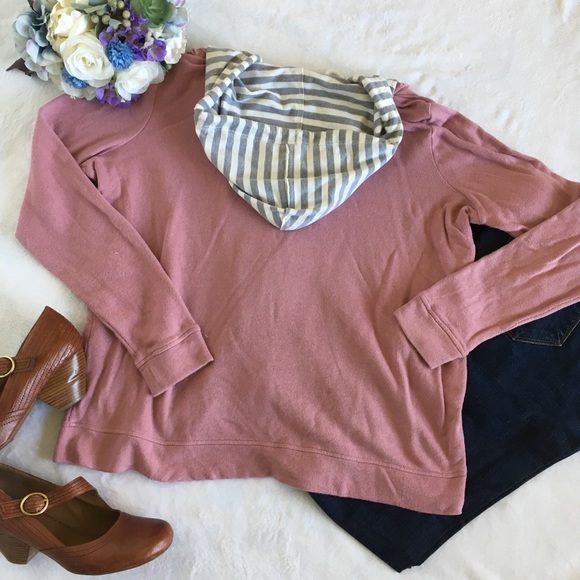 Evys Tree Dusty Rose Ashley button up hoodie - Picture 5 of 8