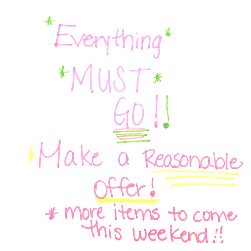 Spring Cleaning!!! Make a reasonable offer!!