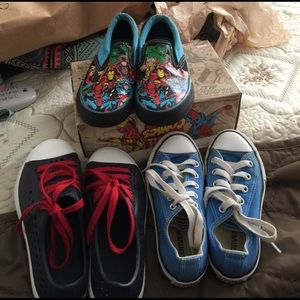 3 pairs of kids shoes