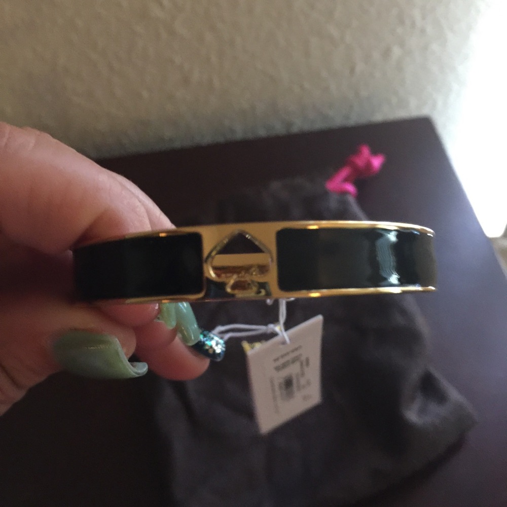 Black Kate Spade ♠️ snap bracelet