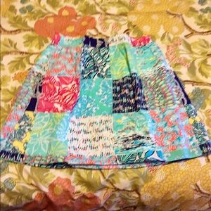 Lily Pulitzer patchwork light weight skirt