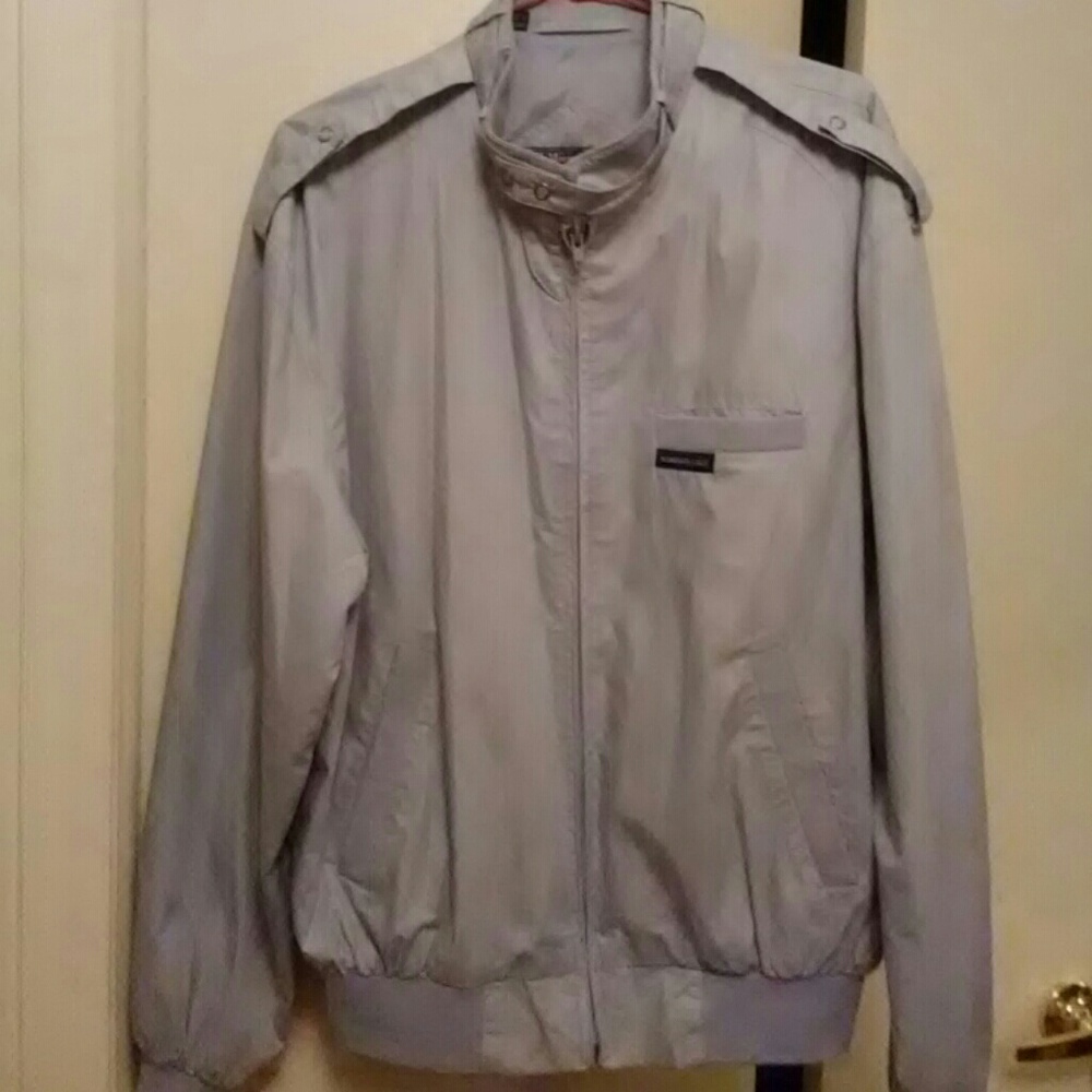 A Grey members only jackets