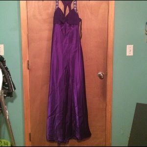 Purple prom dress