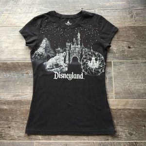 Black Disneyland Fitted Tee Size Medium