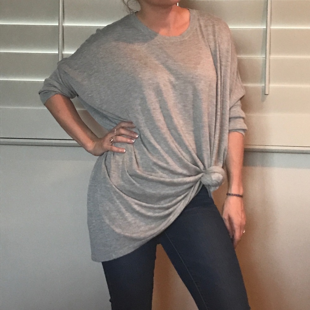 H and m over sized shirt