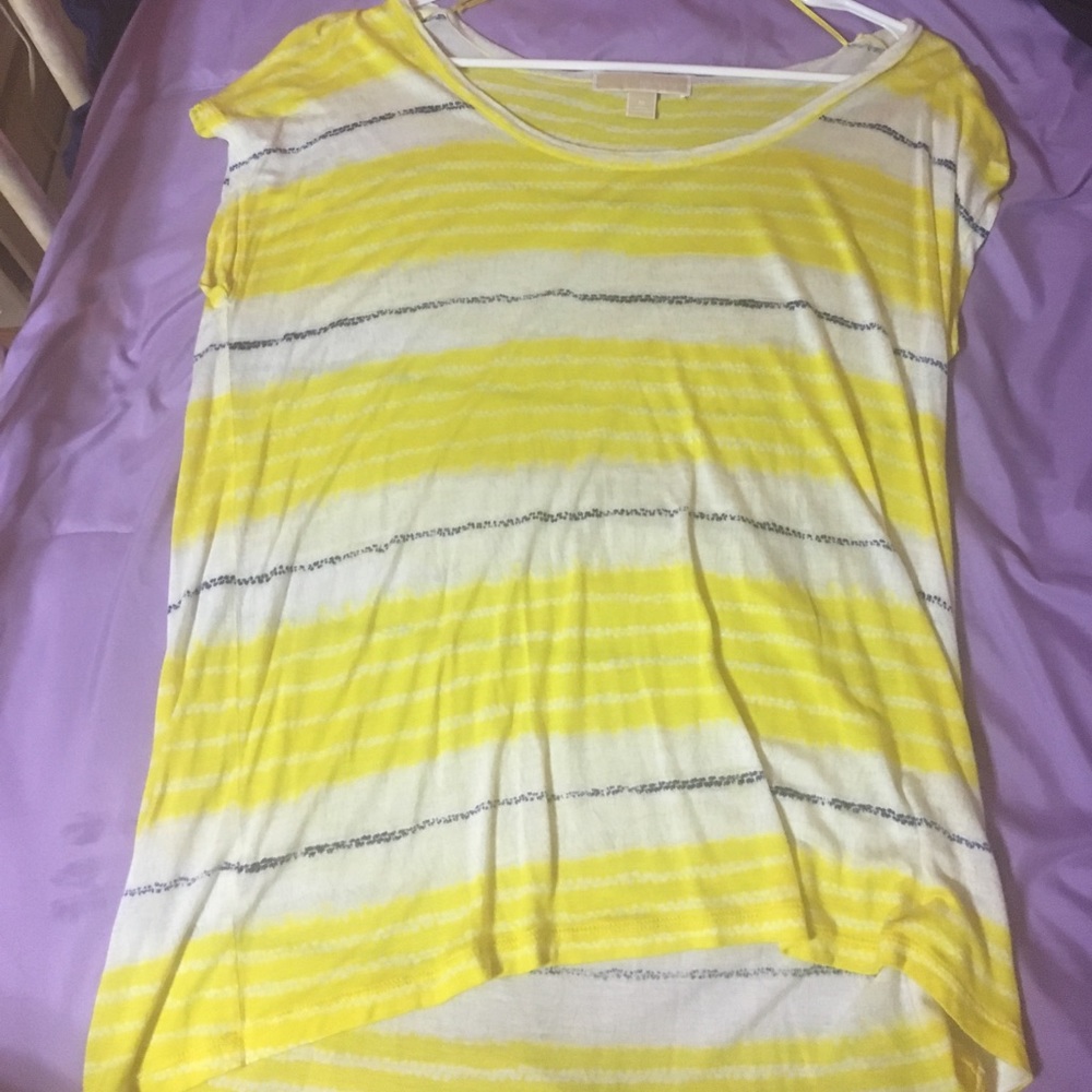 Michael Kors Yellow/ blue flowy shirt