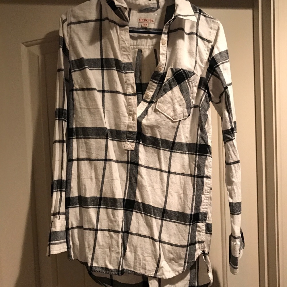 Merona Quarter Button Shirt