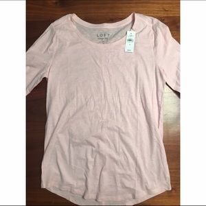 LOFT Boat Neck Long Sleeve Tee