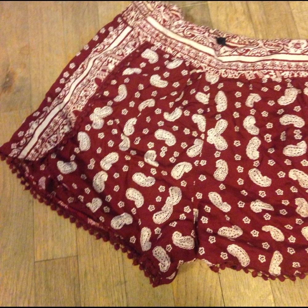 Paisley print shorts