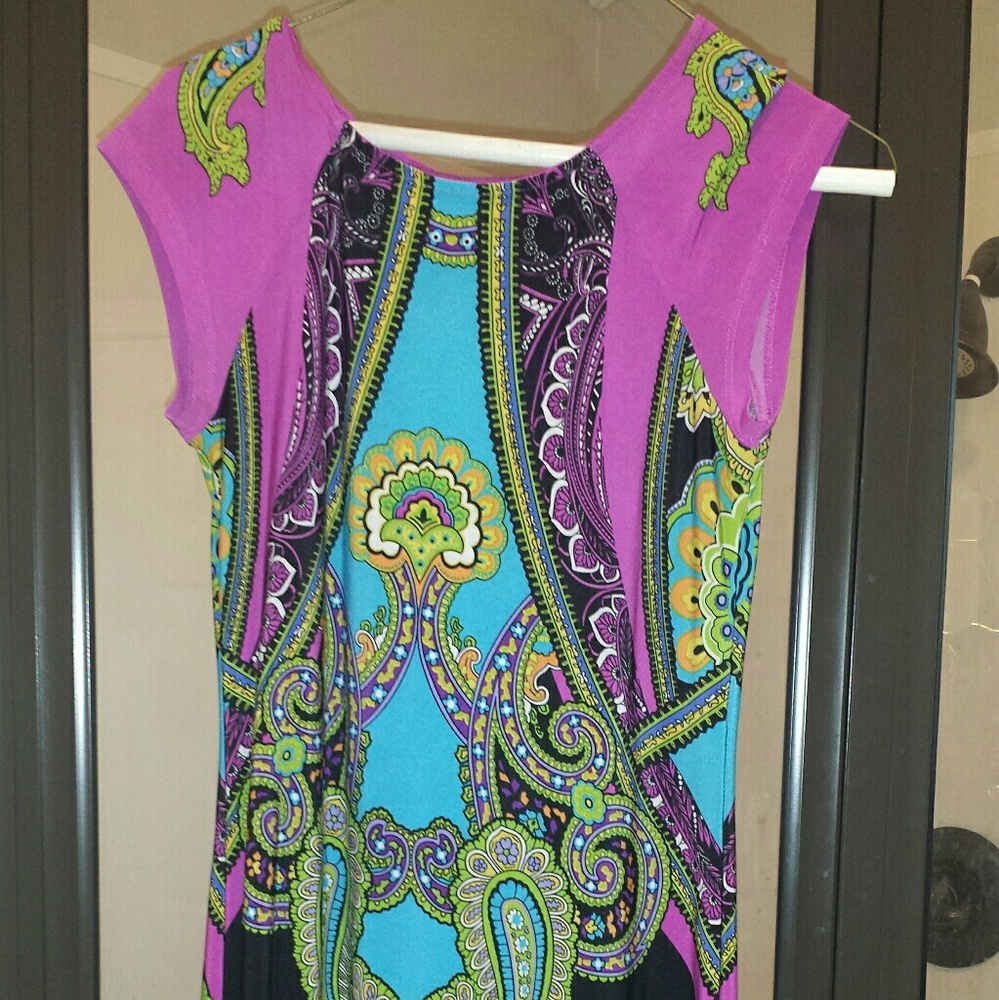 Multiculor Snap Dress
