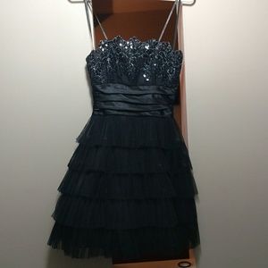 Formal short black dress