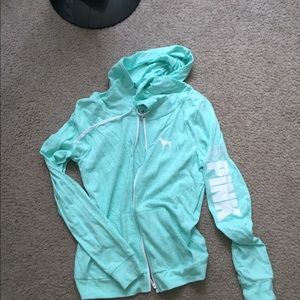 Victoria's Secret pink zip up sweater