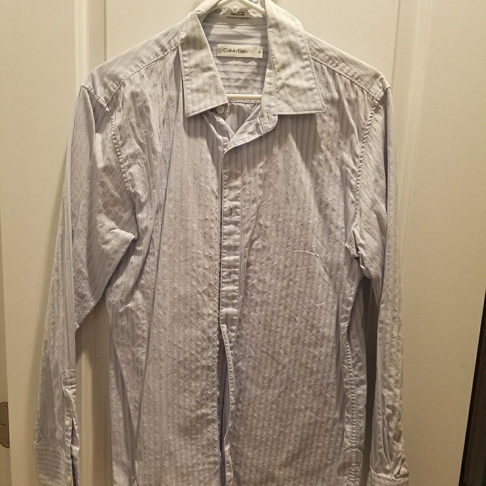 Men's Calvin Klein Dress Shirt Large